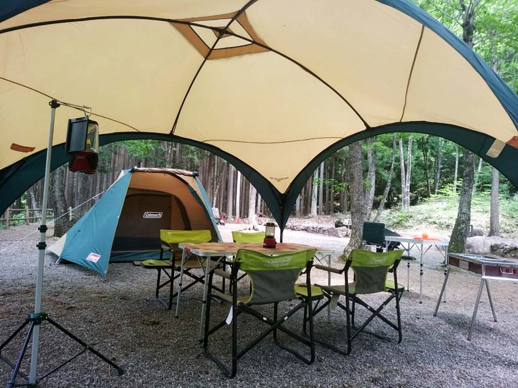 手ぶらでキャンプ・シェードセット